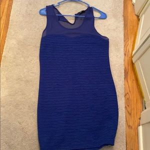 Beautiful color sweetheart + mesh top dress